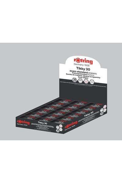 Rotring Tikky2081890 Exam Eraser 30 Pieces (1 Pack of 30 Pieces)