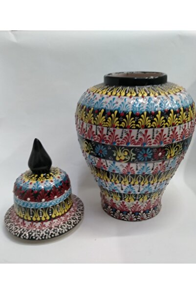 Sultan Çini 40 Cm Küp Vazo