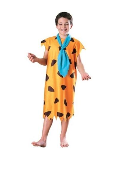 Bkmc Erkek Çocuk Turuncu Fred Çakmaktaş Kostümü