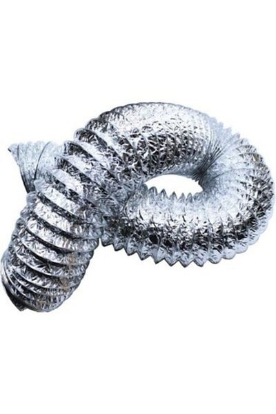 Silverline Aluminum Chimney Pipe with Wire 2.5 Meters Compatible with All Hoods and Aspirators