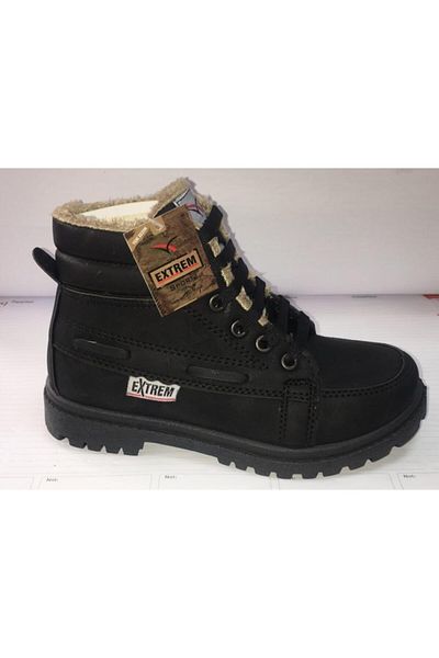 Extrem Unisex παιδικές μαύρες μπότες