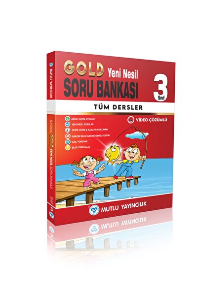 Mutlu Yayıncılık Mutlu Yayınları 3. Sınıf Tüm Dersler Gold Yeni Nesil Soru Ba...