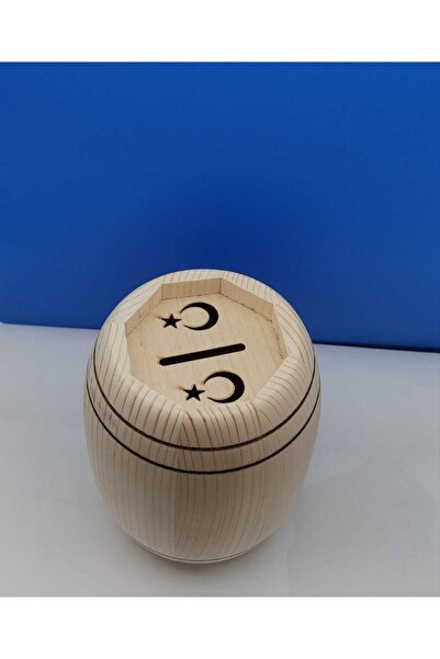 Mevlana Gümüş Ahşap Kumbara