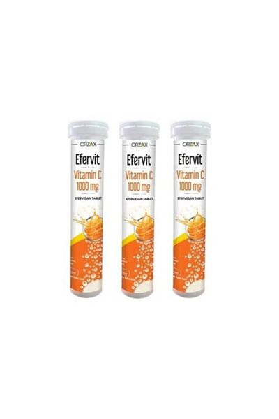 Ocean Effervit Vitamin C 1000mg 20 Tablets X 3 Boxes