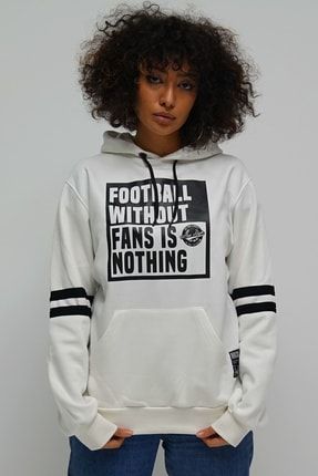 ULTRAS MASK Unisex Beyaz Football Fans Kap onlu Polar Sweat Fiyat Yorumlar Trendyol