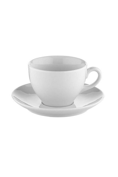 Kütahya Porselen White Tea Cup Set of 6