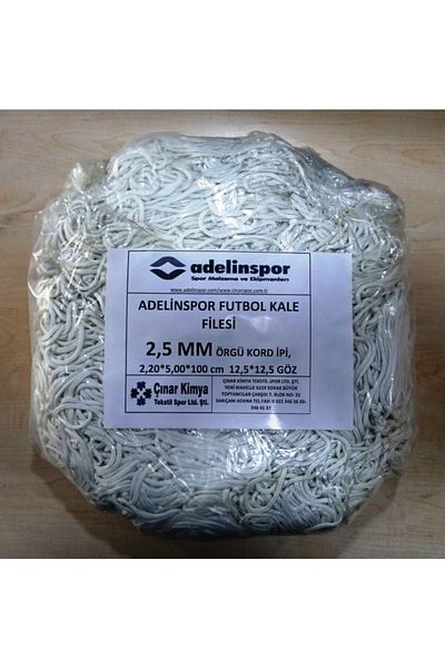 adelinspor Football Goal Net 2 5 mm Cord Ip 5 0x2 20x0 8 m