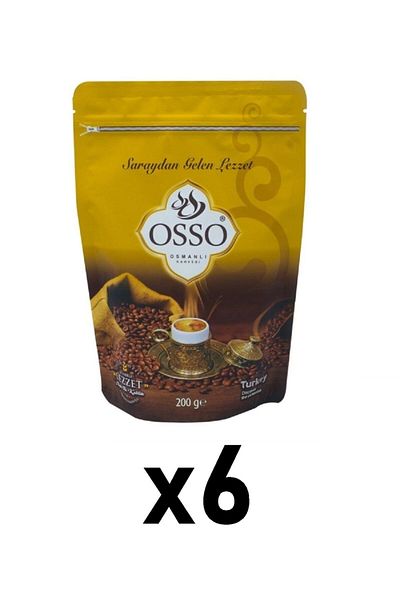 Osso Ottoman Coffee 200 Gr 8 Mixed Set of 6