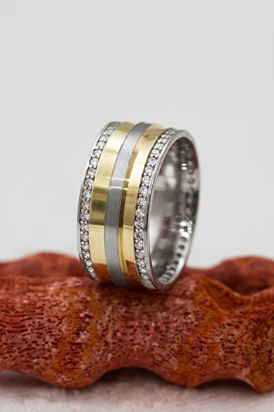 Silver Self Gümüş Alyans Mat Ve Tek Çizgili