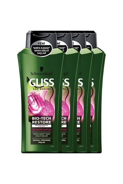 Gliss Bio-tech Strengthening Shampoo - 525 Ml X 3