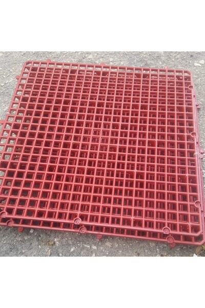 AKDEREPET Kümes Yer Izgara 50x50 Kırmızı 1 Adet