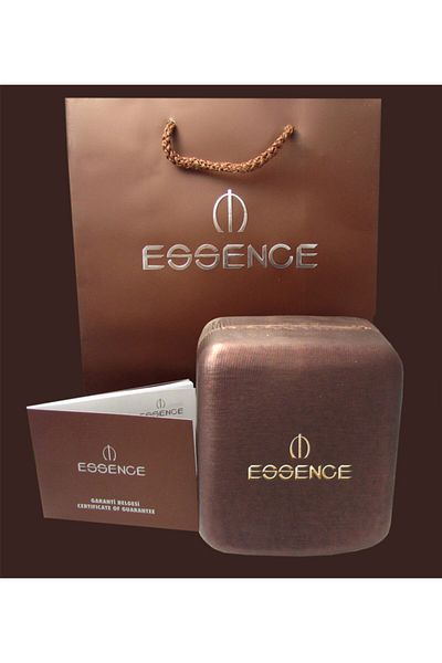 Essence Wicker Steel Women's Wristwatch - Silver/Rose Gold Es6545Fe.520