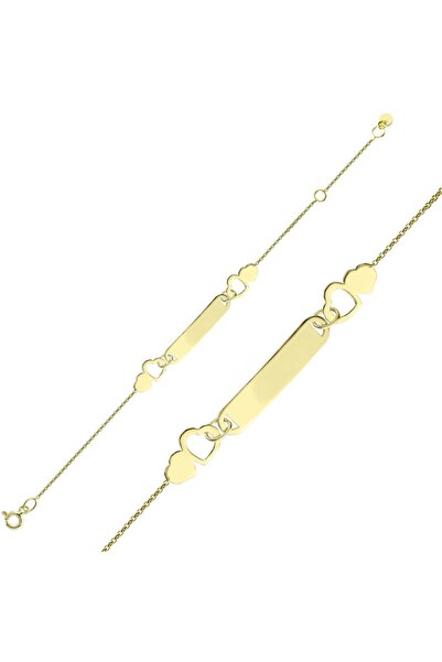 Lilarote Pırlanta Kalpli Isim Yazılabilir Bebek Künyesi