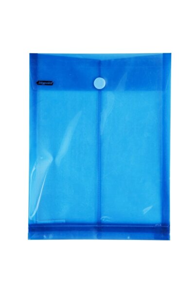 Bigpoint 6-Piece A4 Blue Velcro Document File Bag