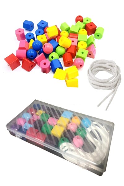 Hyd Ipe Boncuk Dizme Koordinasyon Renk Algı Motor Beceri Eğitici Oyuncak 30 P...