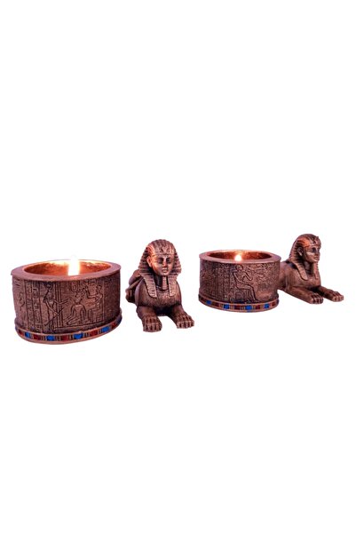 GÖKÇEN HOBİ Antik Mısır Mumluk Set
