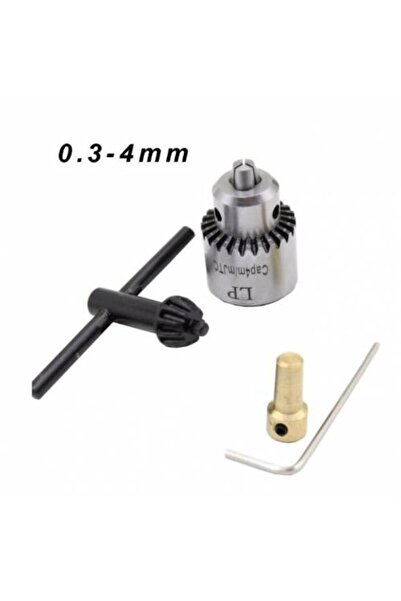 Depolife Motor Mandrel Seti Elle Sıkmalı 3 Çeneli Mini Chuck Adaptör Set
