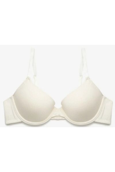DEEP SECRET Sutien alb cu sârmă acoperit fără suport