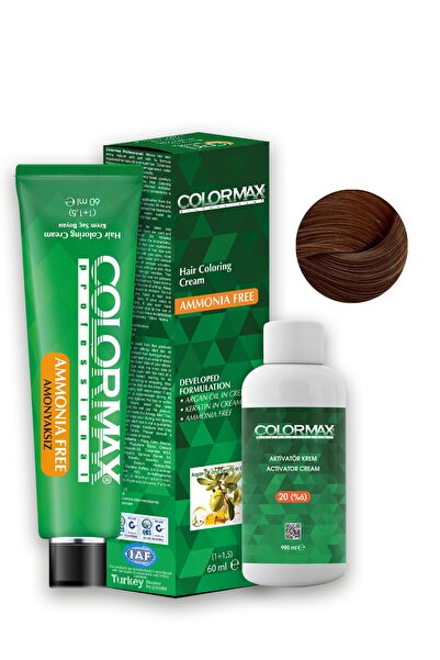 Colormax Koyu Karamel Ve Aktivatör Krem Amonyaksız 60 Ml Saç Boyası No:6.34