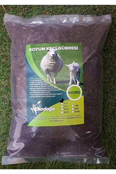 Ekodoğa Koyun Gübresi 2,5 Lt Yanmış Elenmiş Koyun Gübresi Keçi Gübresi Doğal ...