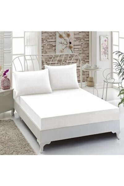 Melisa White Single Combed Cotton Elastic Sheet