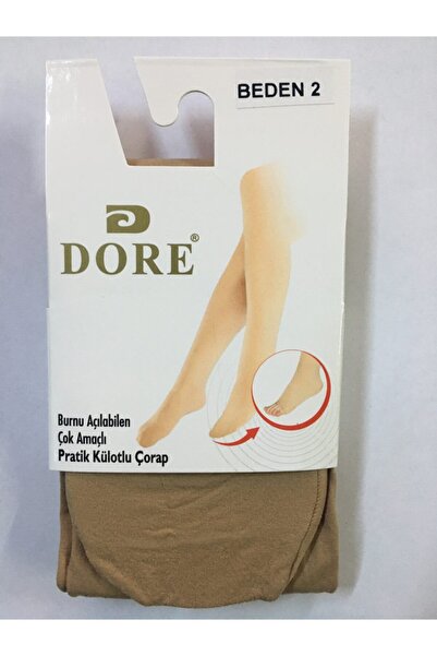 GÜNEY ÇORAP Burnu Açılabilen Külotlu Çorap Dore