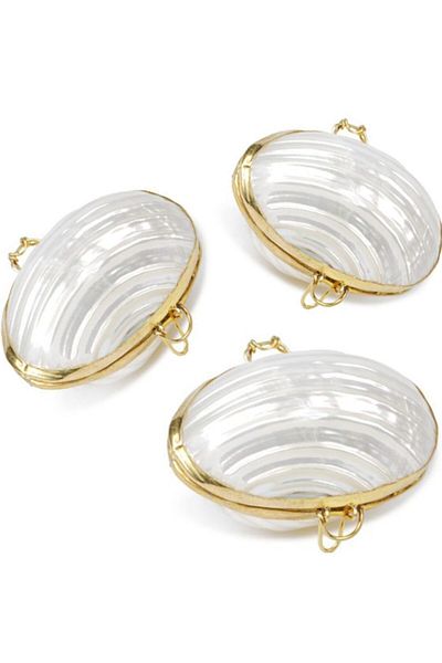 evinizdeki okyanus esintisi turkuaz hediyelik Silver Mouth Shell Wallet