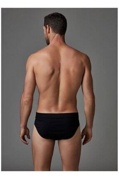 Eros Ανδρικό Μαύρο Λεπτό Slip 2 Pack 040