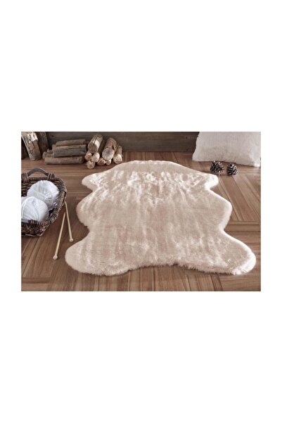 Aksu Armada Vav Halı Dekoratif Kaymaz Tabanlı Tavşan Tüyü Post Armada Pudra R...