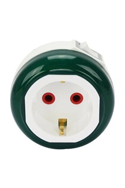 Genel Markalar Yeşil Led Gece Lambası Prizli Aç Kapa Anahtarlı