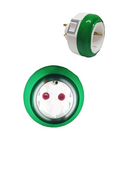 Genel Markalar Yeşil Led Gece Lambası Prizli Aç Kapa Anahtarlı