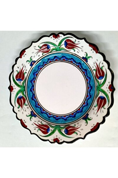 Sultan Çini 30 Cm Samur Desen Fotoğraf Tabağı