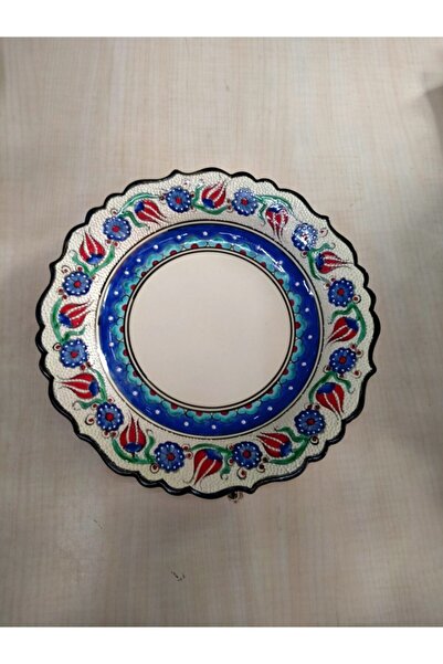 Sultan Çini 30 Cm Samur Desen Fotoğraf Tabağı