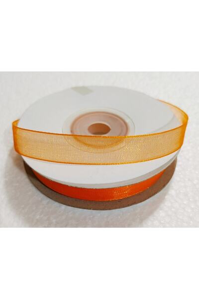 Ekin Süs شريط تول أورجانزا برتقالي 1 سم