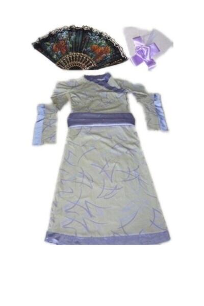 Bkmc Kız Çocuk Beyaz Japon Kostümü