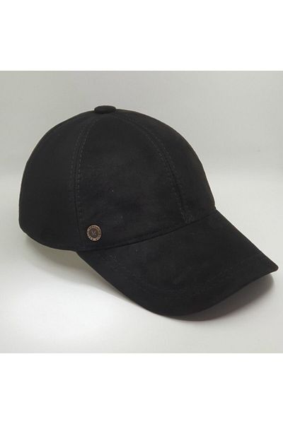 Karnas Ανδρικό μαύρο καπέλο Nubuck