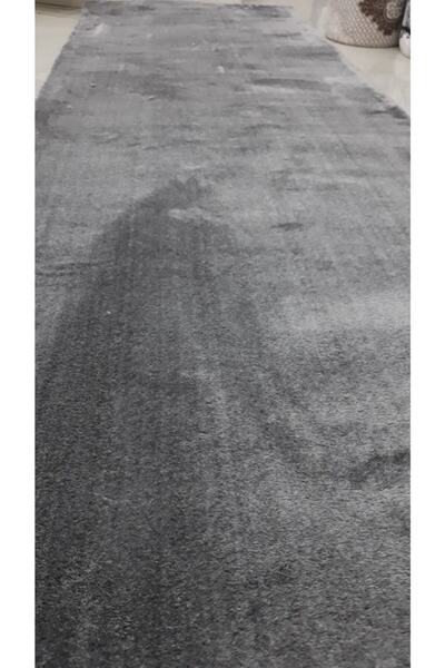 Sarar Tavşan Tüyü Peluş Halı Antrasit