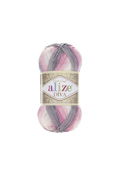 Alize Diva Batik 3245 Summer Bikini - Knitted Yarn Crop Bustier Blouse, Κωδικός χρώματος 3245