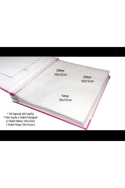 Genel Markalar Sh Album 10x15cm 180'lik Bebek Fotoğraf Albümü "pembe" 6360-4p