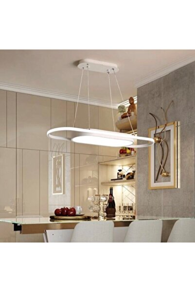 Genel Markalar Modern Led Elips Dekoratif Sarkıt Avize Siyah 3000k Abn-78261 ...