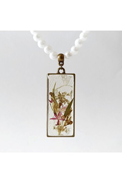 Halley Concept Custom Handmade Flower Design Resin Women's Necklace