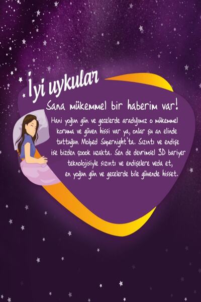 Molped Supernight Gece Dev Ekonomik Paketi 24'Lü x 8 Paket
