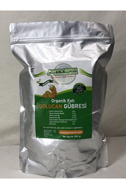 Antverm 1 Kiloluk Deneme Boy Paketlerde Ekolojik Vermicompost %100 Organik Do...