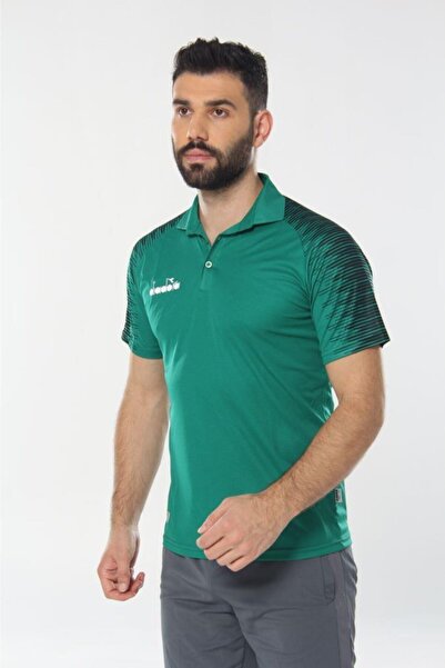 Diadora Μπλουζάκι Unisex Green Rhythm Camping Polo