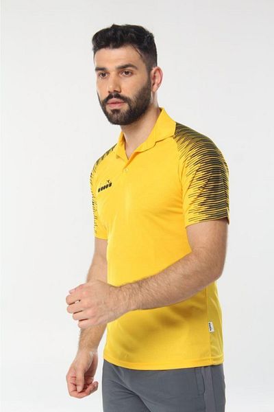 Diadora Μπλουζάκι Unisex Yellow Rhythm Camping Polo
