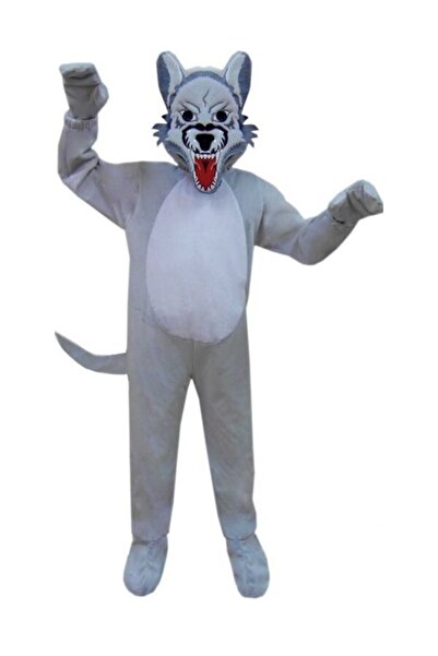 Bkmc Unisex Çocuk Gri Kurt Kostümü
