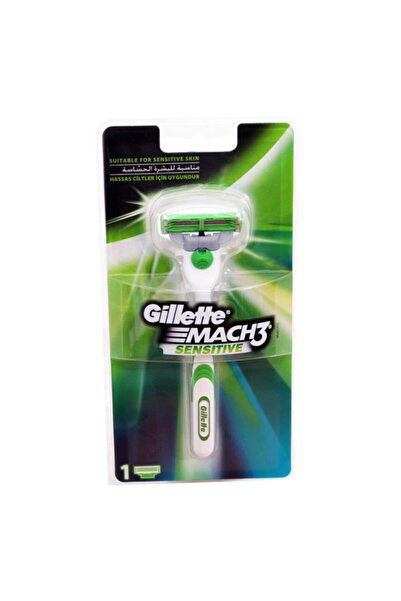 Gillette Tıraş Makinesi Mach-3 Sensitive 1up Yeni Ambalaj