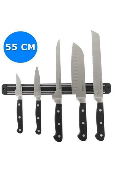 CMT Magnetický věšák na nože 55 cm Bezpečnostní organizér na kuchyňský stojan