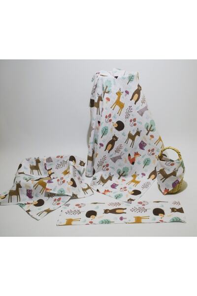 paris in paris Σετ μουσελίνας 8 τεμαχίων για μωρά από 100% οργανικό βαμβάκι μουσελίνα