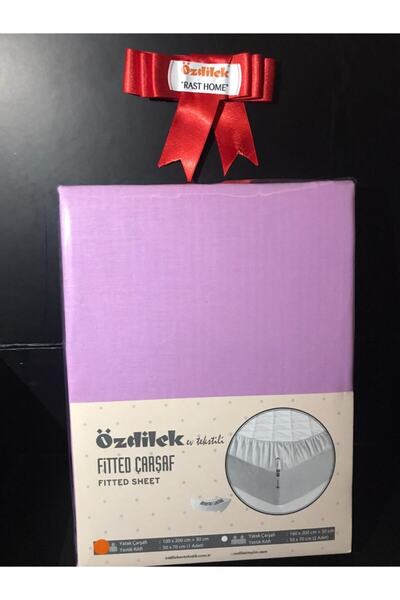 Özdilek Tek Kişilik Fitted Lastikli Çarşaf 100x200+30cm(mor)